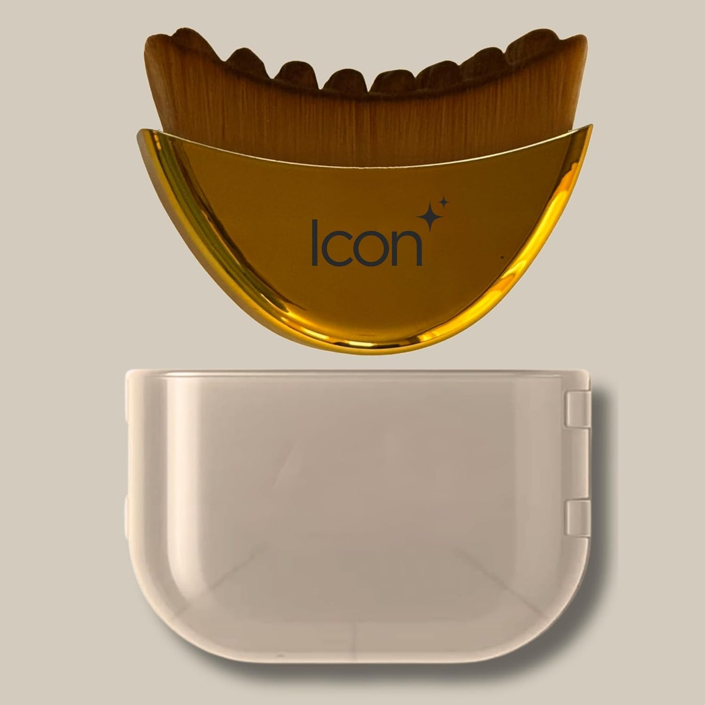 ICON Lymphatic Contour Brush for Face (Gold) | Reduce Look of Puffiness and Restores Definition