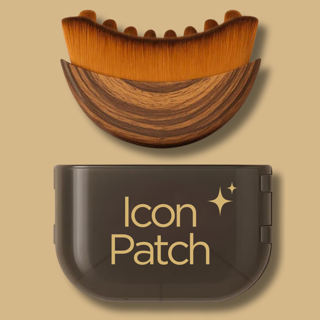 Icon Patch Facial Cleansing Brush / Lymphatic Contour Face Brush (non-electric)